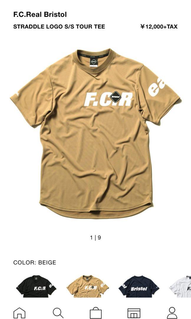 FCRB 19AW STRADDLE LOGO S/S TOUR TEE, 男裝, 上身及套裝, T-shirt