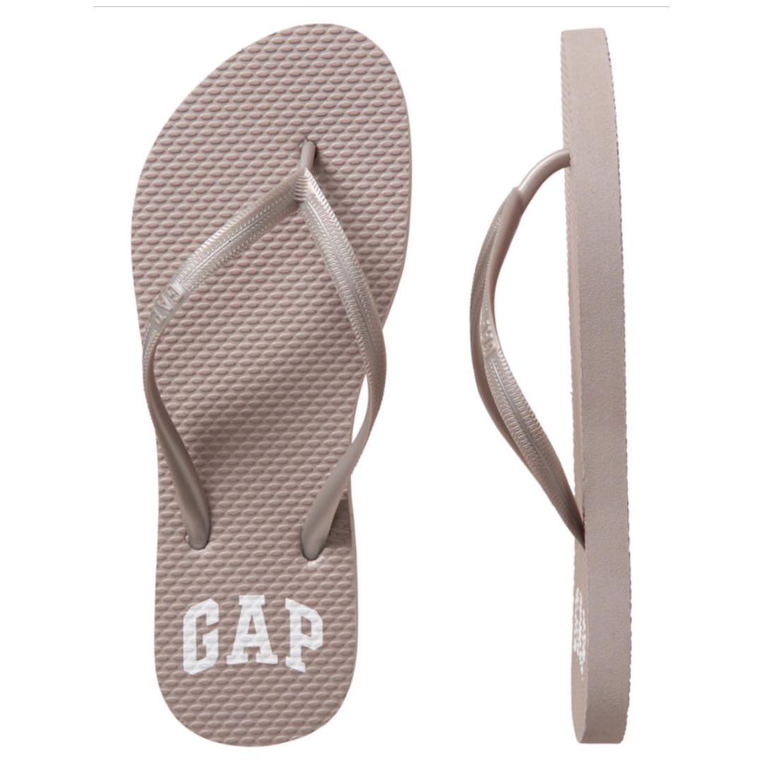 gap gold flip flops