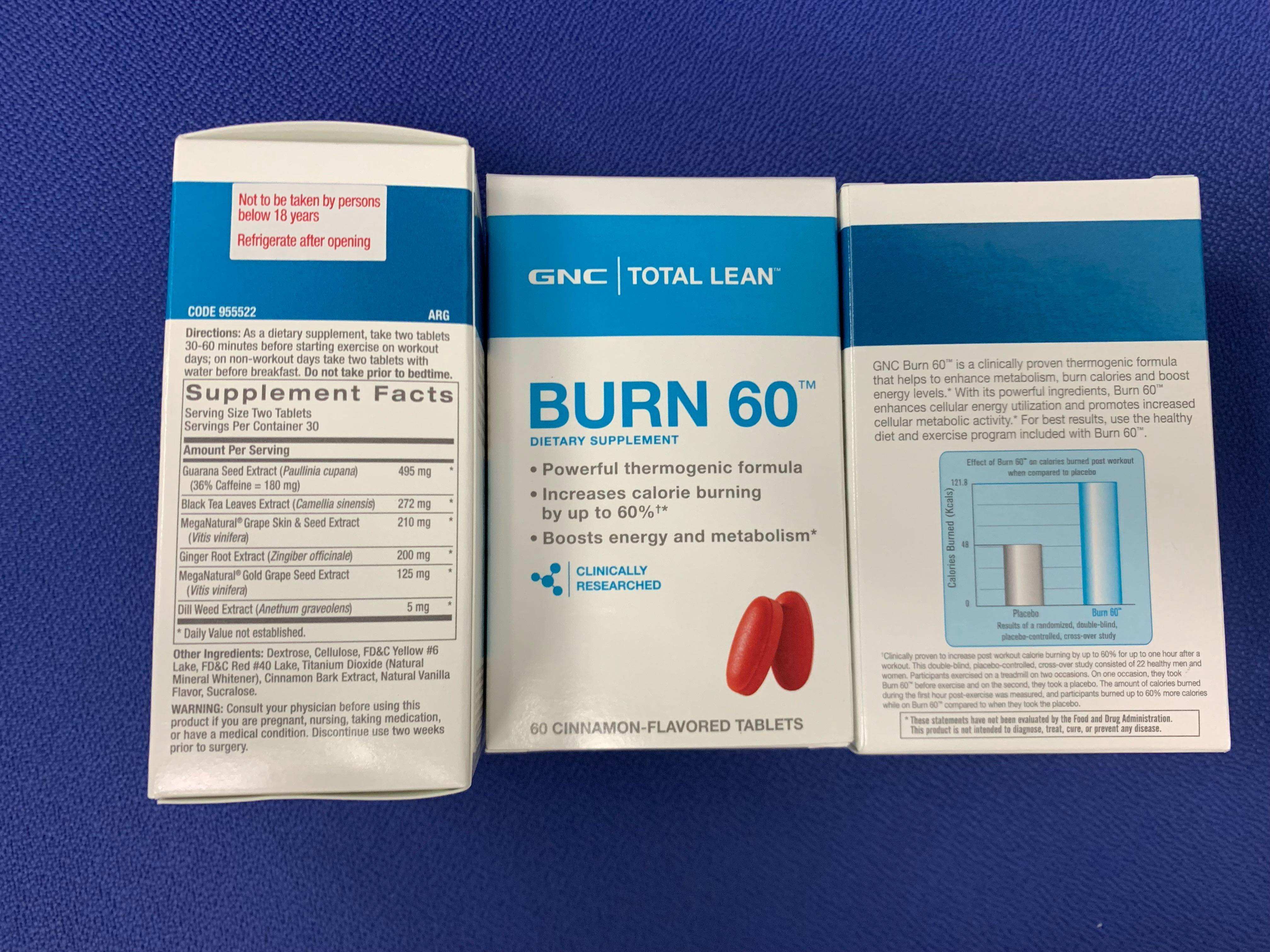 GNC Total Lean Burn 60, Everything Else on Carousell