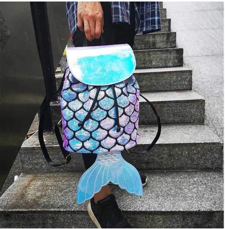 Mermaid cheap tail backpack