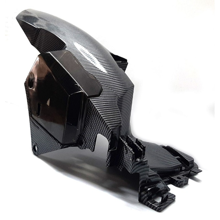 Honda Vario 150 Inner Fender Cover Carbon With Tinted Coolant Cover Auto Accessories On Carousell