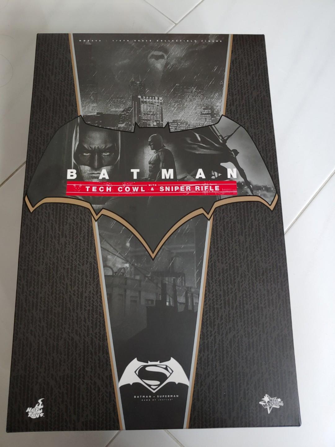 Hot Toys BvS Batman tech cowl with sniper rifle Hobbies Toys Toys Games on Carousell