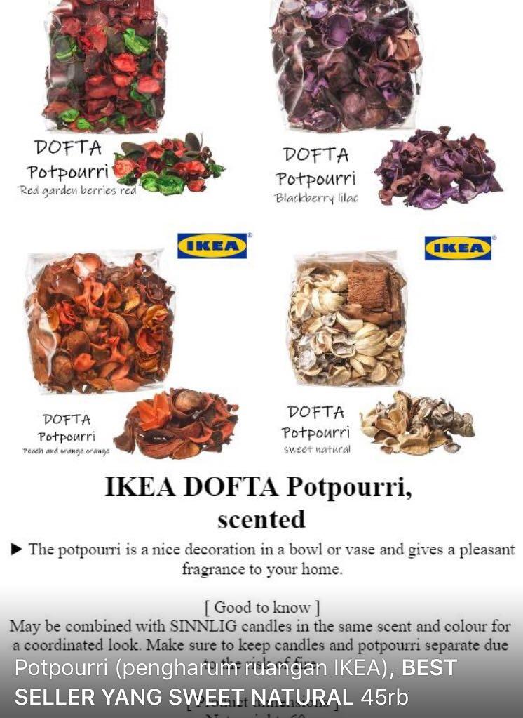 Ikea Dofta Potpourri Pewangi Ruangan Desain Kerajinan Tangan Alat Bahan Kerajinan Di Carousell
