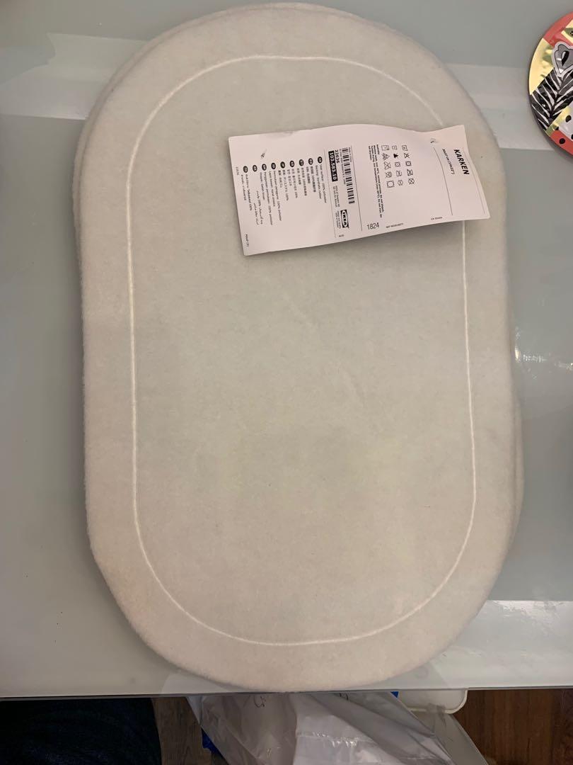 Ikea Karken BNWT White Felt Rugs (Category: Cleaning Tools & Supplies) located in Quezon City. Submitted by declutteringqc (Listing ID 248280615, Image 1). Description: 6 pcs available ₱150 each.