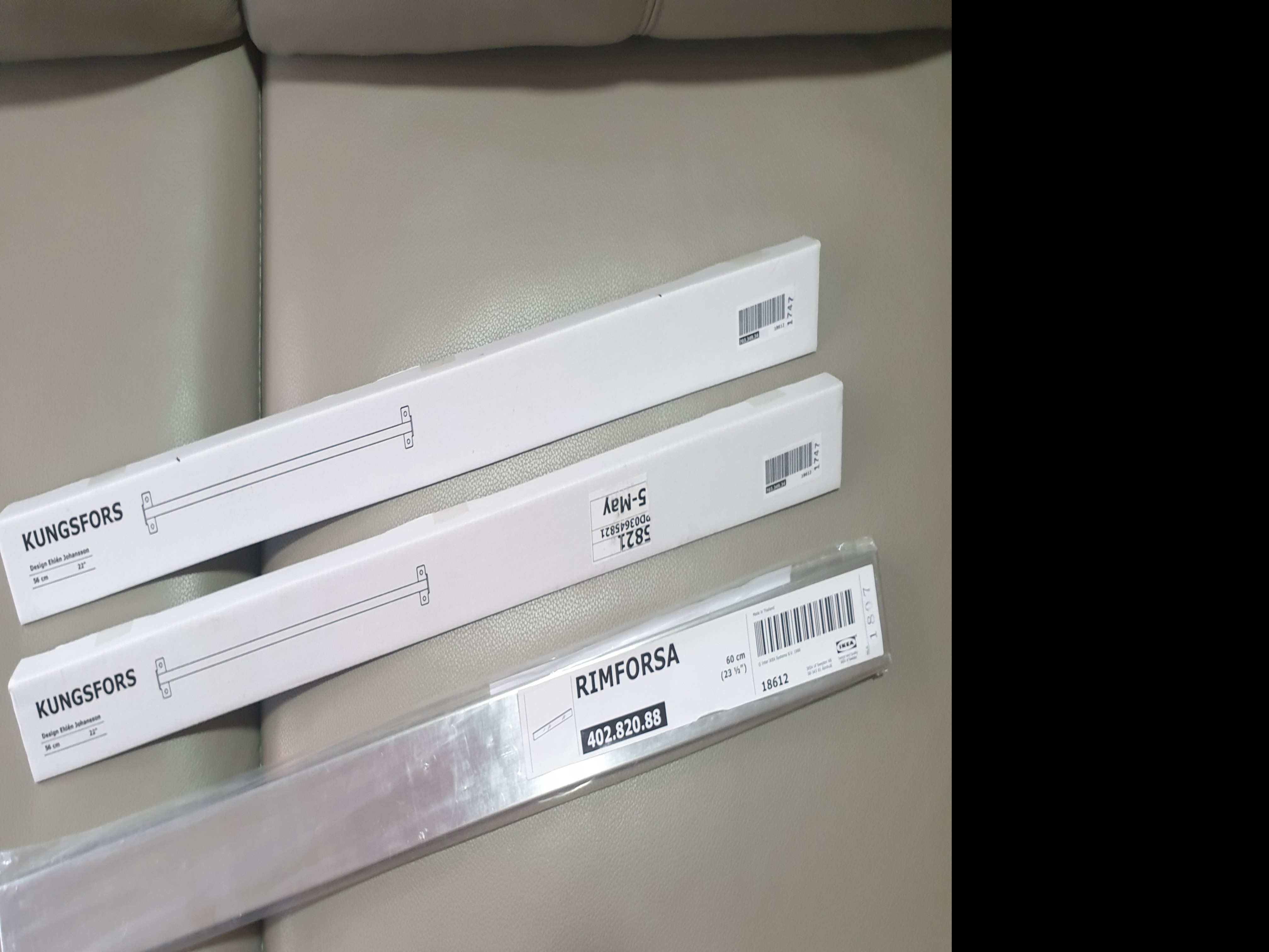 ikea rimforsa rod rail furniture home living furniture shelves cabinets racks on carousell