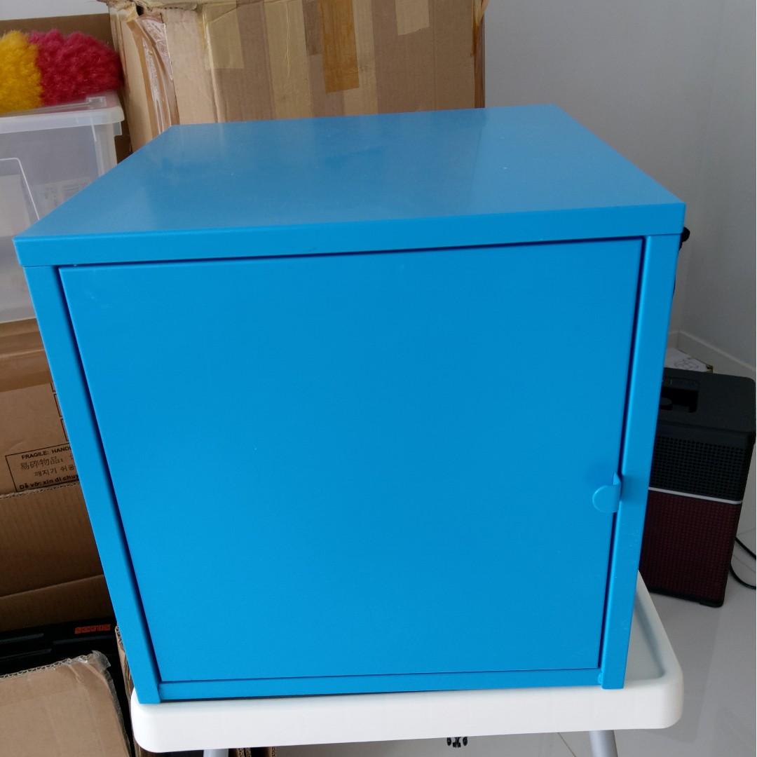 Ikea Lixhult Blue Cabinet 35x35 Like New Furniture Shelves Drawers On Carousell Og hirslur 7 skrifstofa 8 barna ikea 9 veitingastaður og kaffihús 10 borðbúnaður og búsáhöld 11 vefnaðarvara 12. ikea lixhult blue cabinet 35x35 like new