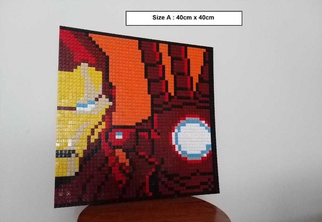 Iron Man Ironman Super Heroes Mosaic Brick Toy Pixel Art Wall Decoration Toys Games Blocks Building Toys On Carousell Sprites of some of dc comics' top superheroes. iron man ironman super heroes mosaic brick toy pixel art wall decoration