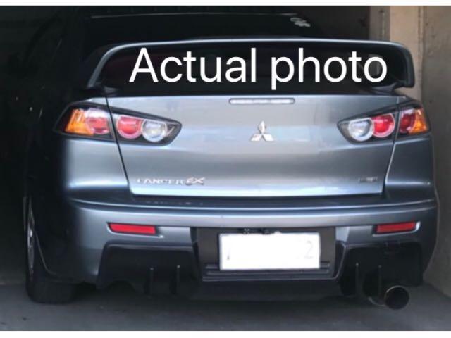 Mitsubishi lancer rear bumper diffuser deals