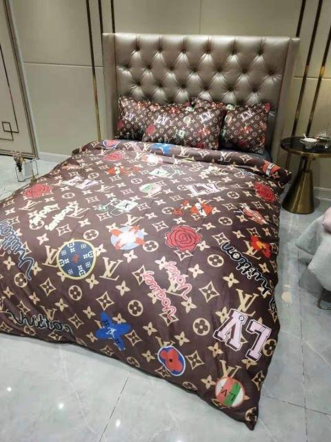 Supreme X Louis Vuitton luxurious velvet bedsheet set, Furniture & Home  Living, Bedding & Towels on Carousell