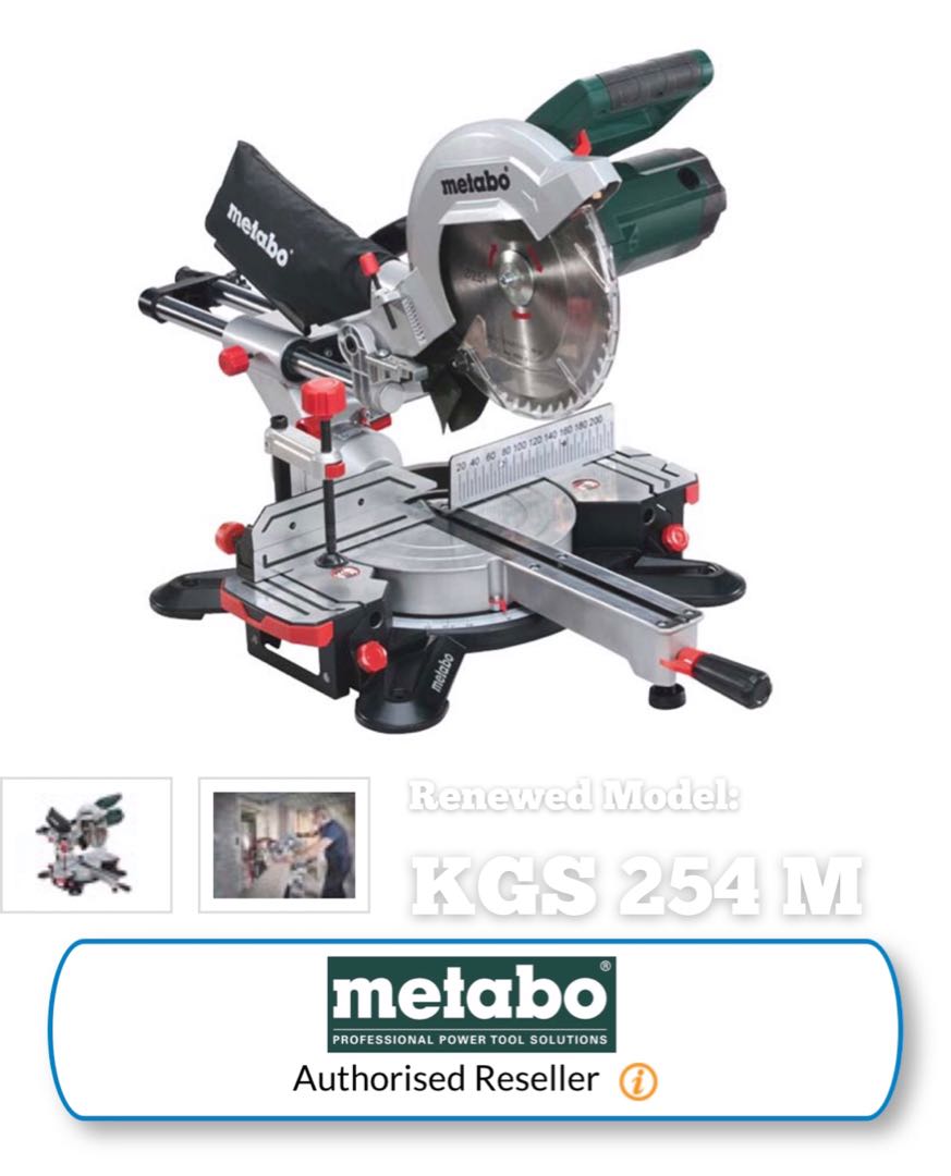 METABO(HITACHI) KGS 254 M 240V Metabo KGS 254 M Sliding Mitre Saw 254mm