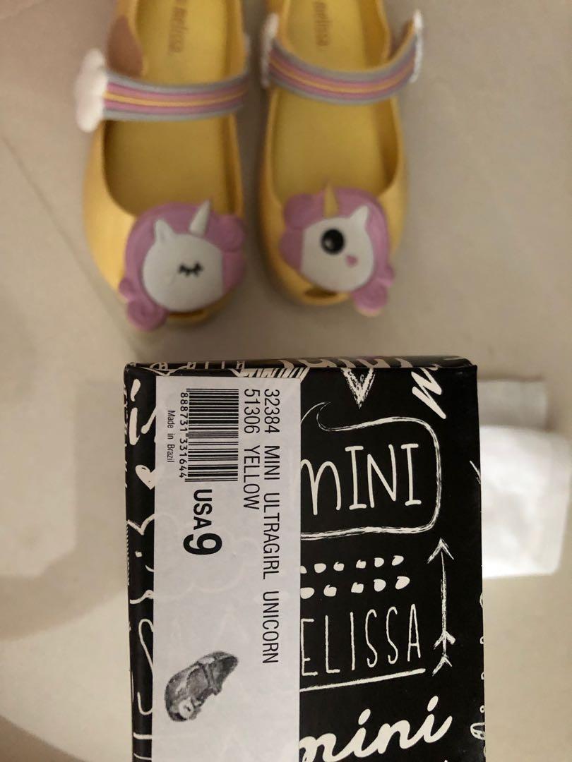 mini melissa unicorn size 9