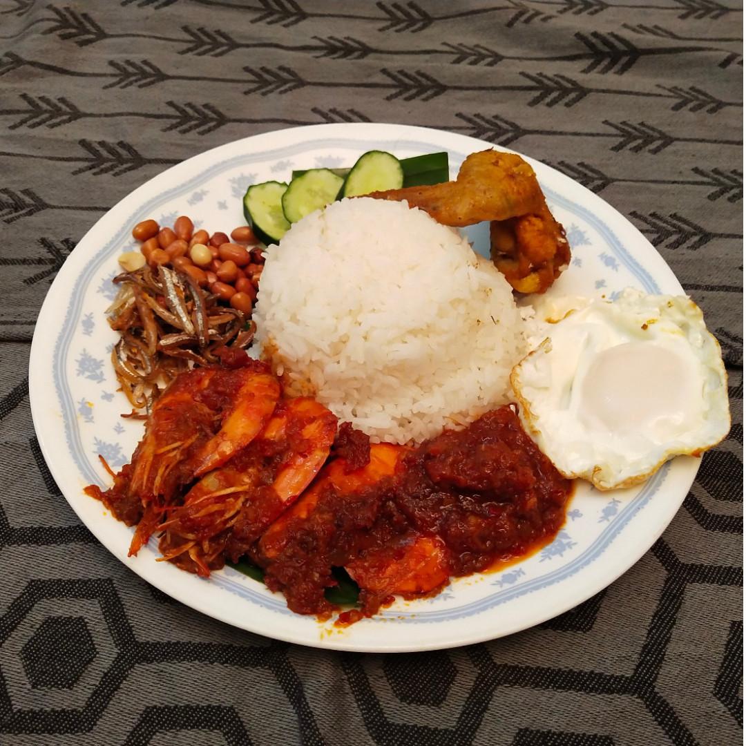 Nasi Lemak Sambal Udang Food Drinks Packaged Snacks On Carousell