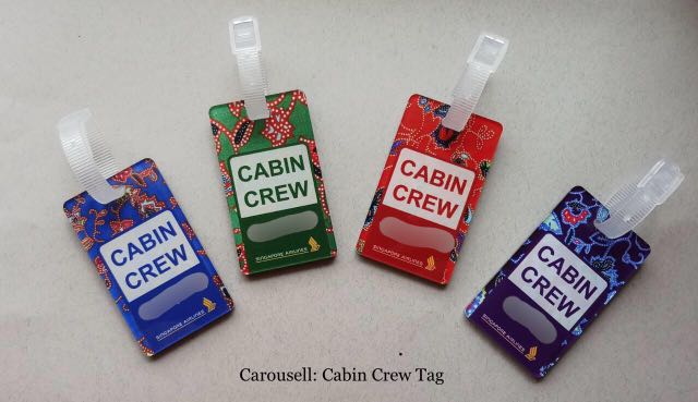 New Cabin Crew Tag Design Hobbies Toys Travel Travel Essentials Accessories On Carousell