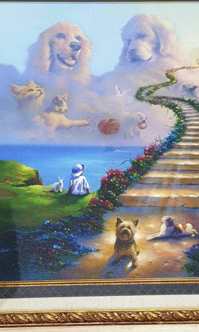 Painting All Pets Go To Heaven By Jim Warren Design Craft