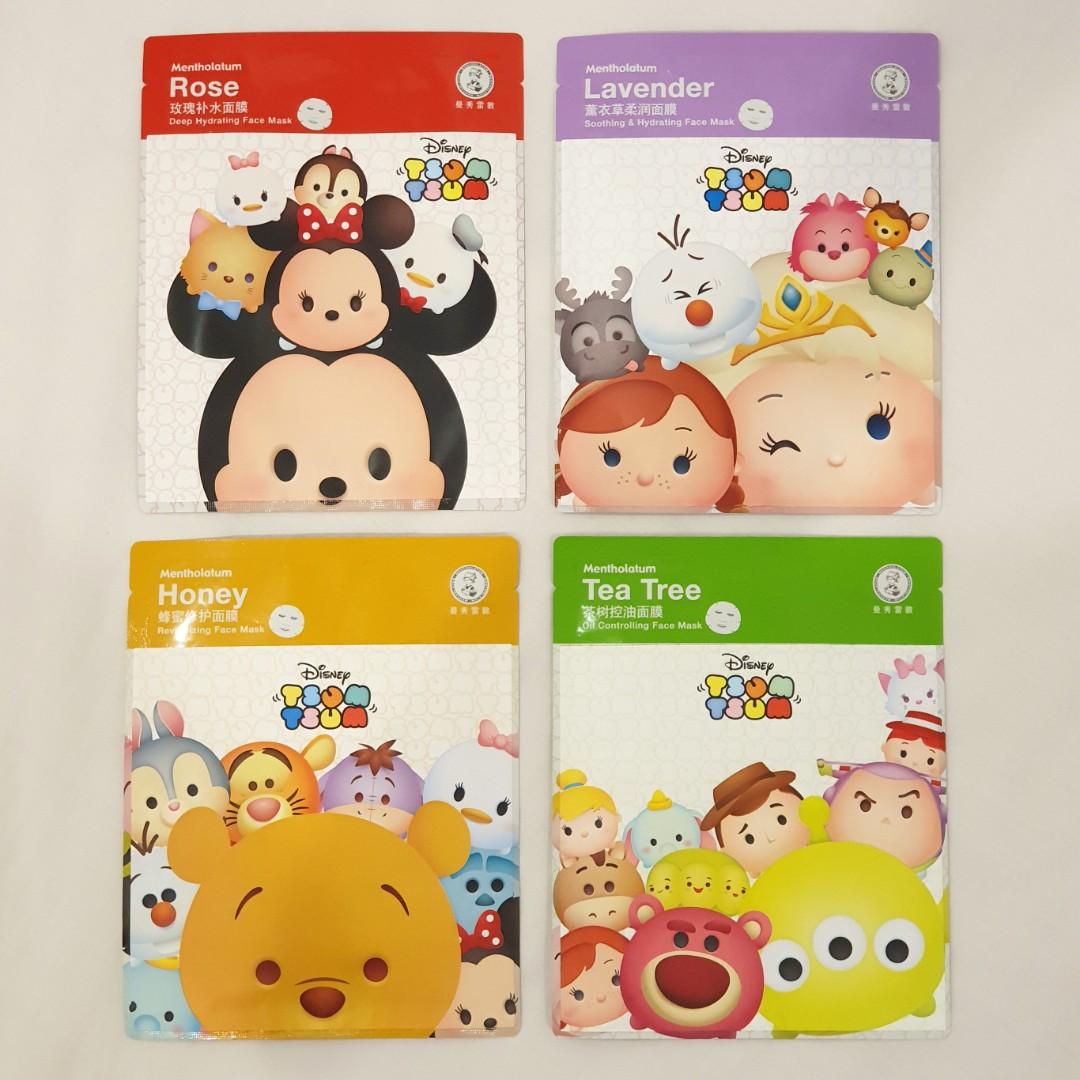 Paket Masker Disney Tsum Tsum Mentholatum Usa Kesehatan Kecantikan Kulit Sabun Tubuh Di Carousell