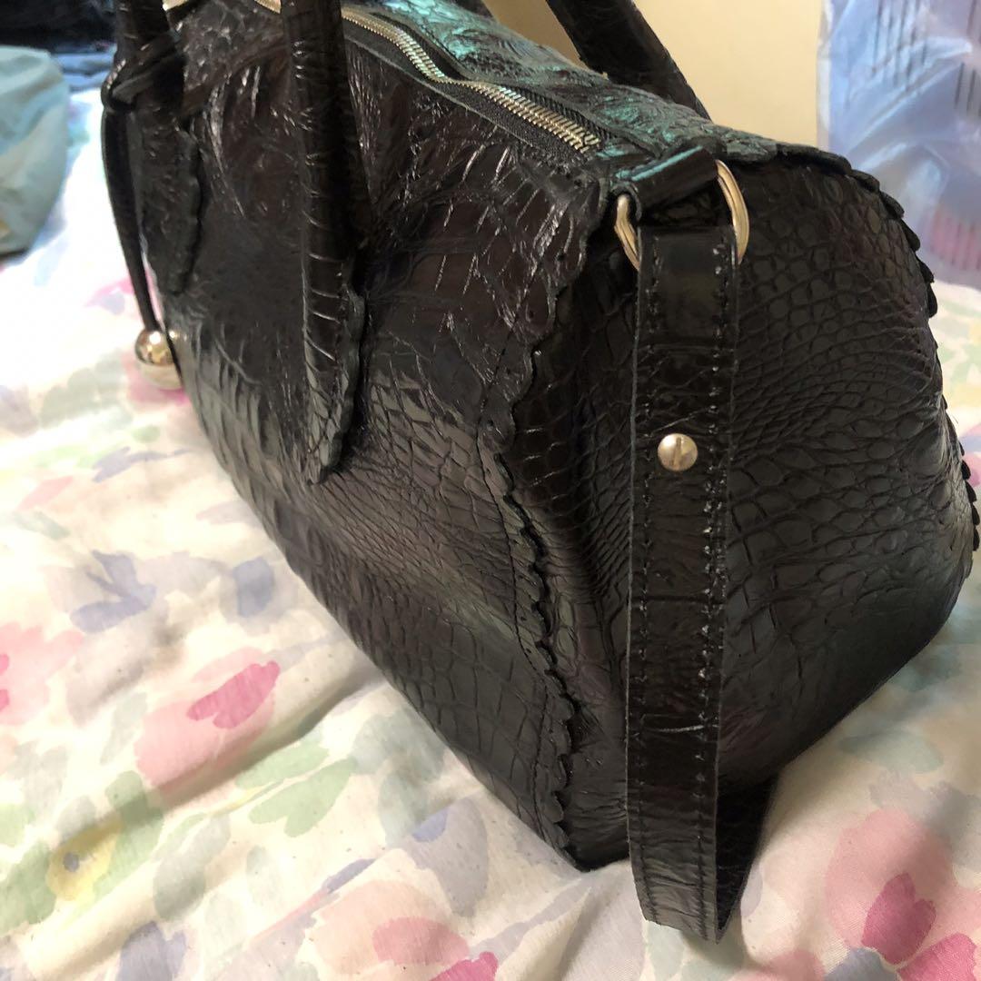 Preloved Furla Bag (Crocodile Skin) (Category: Purses & Pouches) located in Mandaluyong City. Submitted by authenteecity (Listing ID 248258736, Image 3). Description: Slightly used.