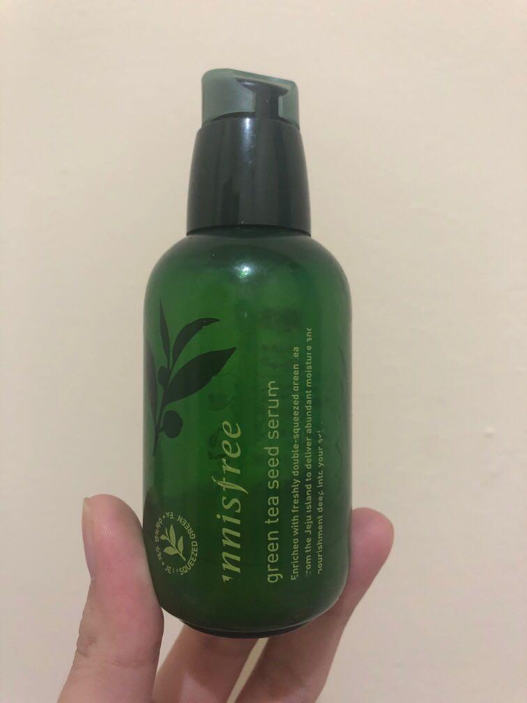 Preloved Innisfree Green Tea Seed Serum 80ml ( isi 25) beli di counter innisfree 370k