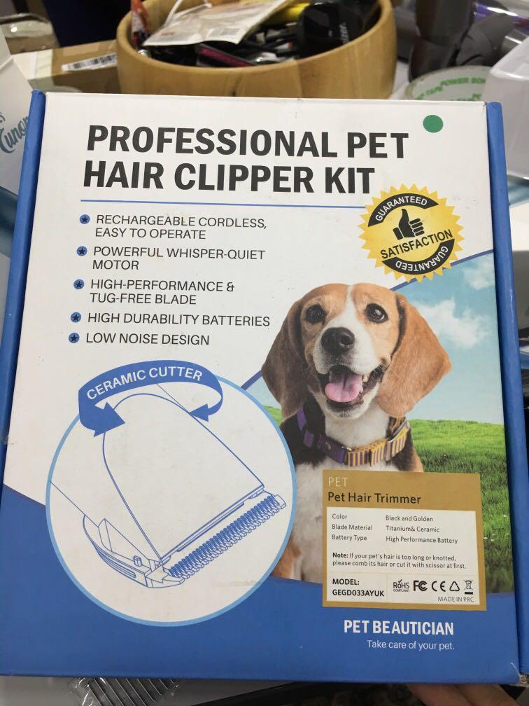 professional pet hair clipper kit