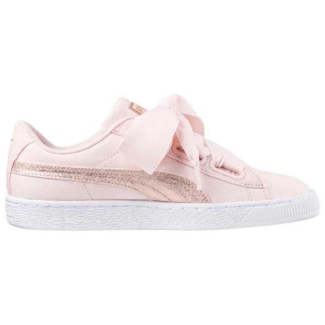 Puma basket platform canvas on sale