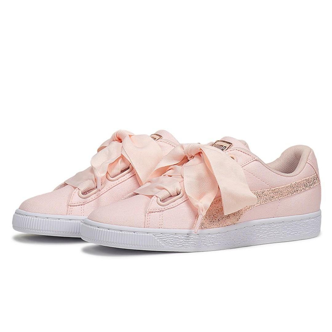 Puma basket heart canvas sneaker outlet