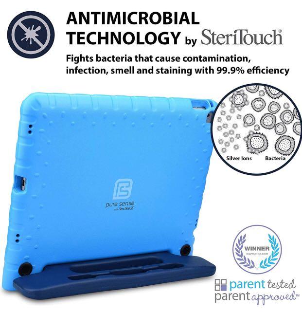 Pure Sense Buddy Antimicrobial Kids Case for iPad mini 5, iPad mini 4 