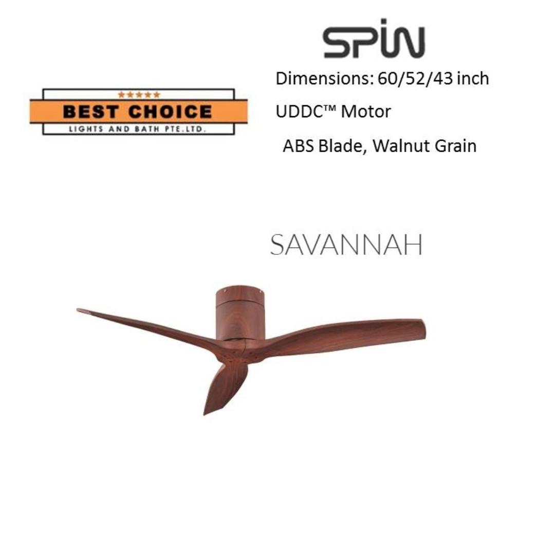 Spin Savannah 43 52 60 Inch Ceiling Fan On Carousell