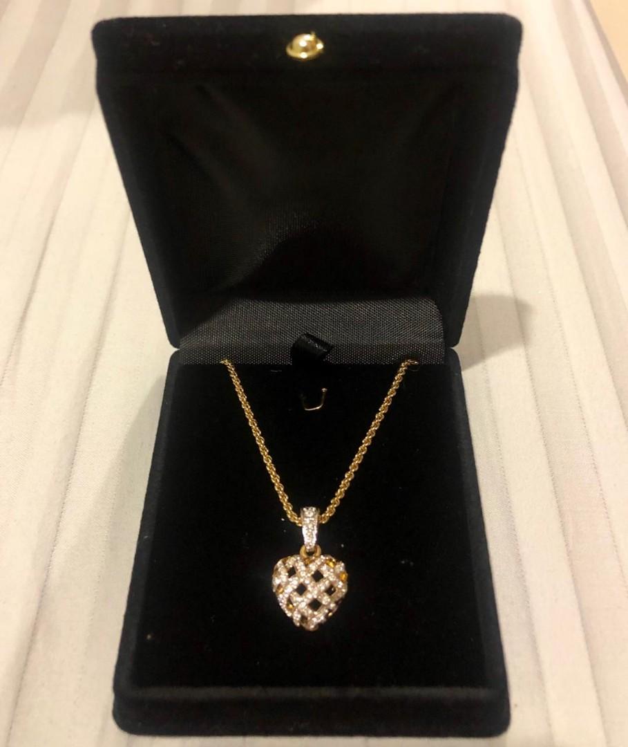 Swarovski woven heart pendant hotsell