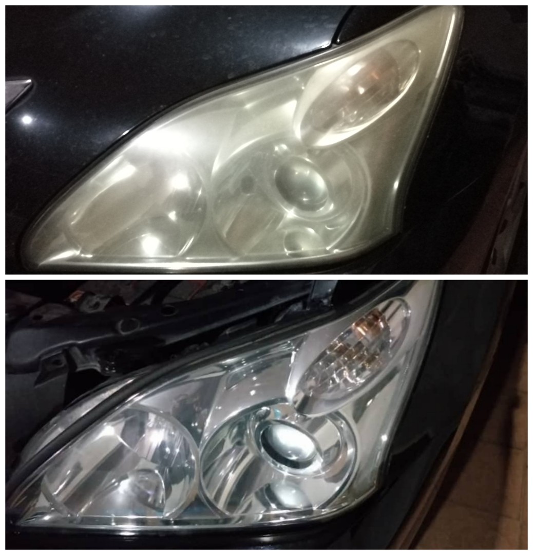 Toyota Harrier Headlights Headlamp Restoration Coating Lampu Auto Accessories On Carousell