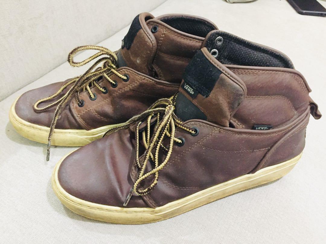 vans leather shoes