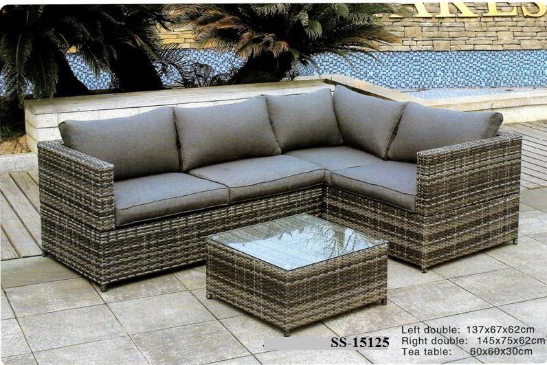 wicker rattan L shape Sofa set Furniture Home Living Furniture Sofas on Carousell