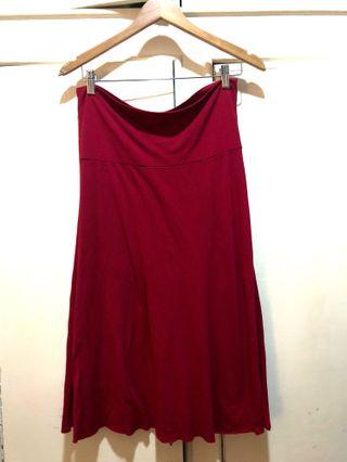 Red tube dress/long skirt