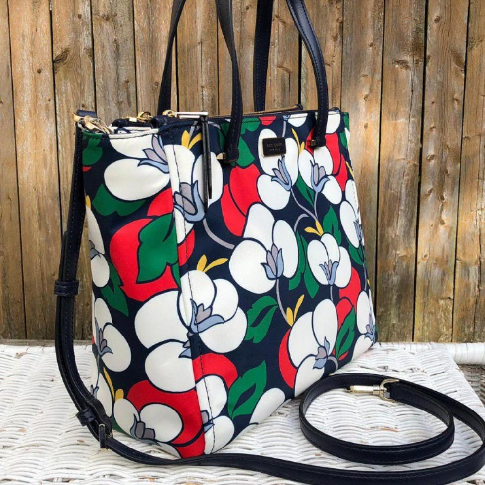 Kate Spade Dawn Breezy Floral Medium Satchel Purse Women s handbags