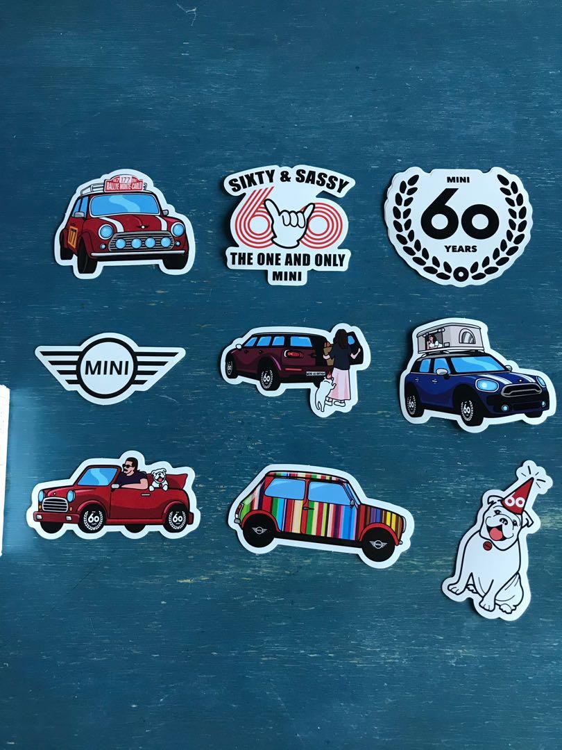 全新mini Cooper 60 週年貼紙九個 其他 其他 Carousell