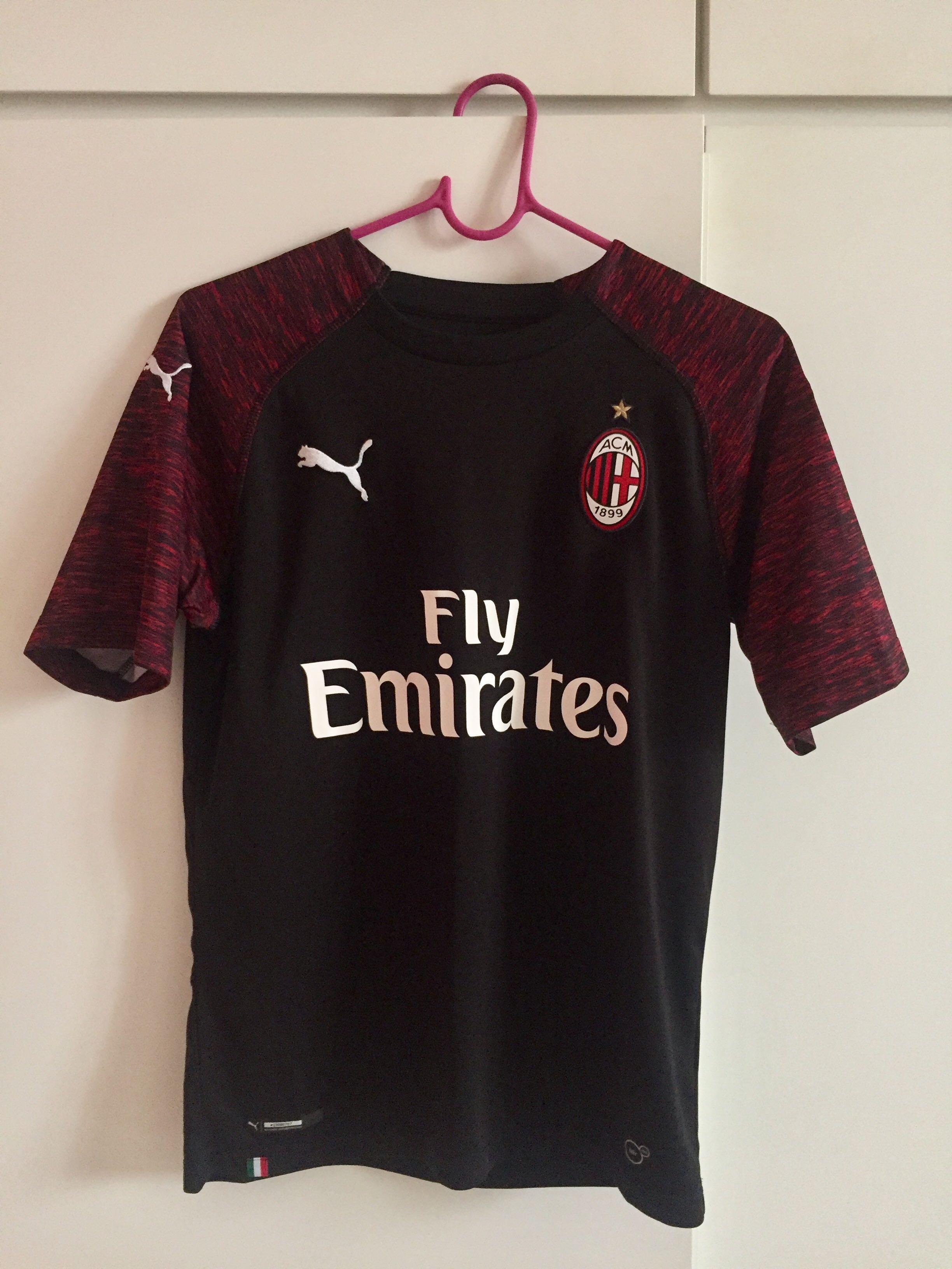 Ac Milan Third Kit 2018 19 Puma Jersey Sports Athletic Sports Clothing On Carousell