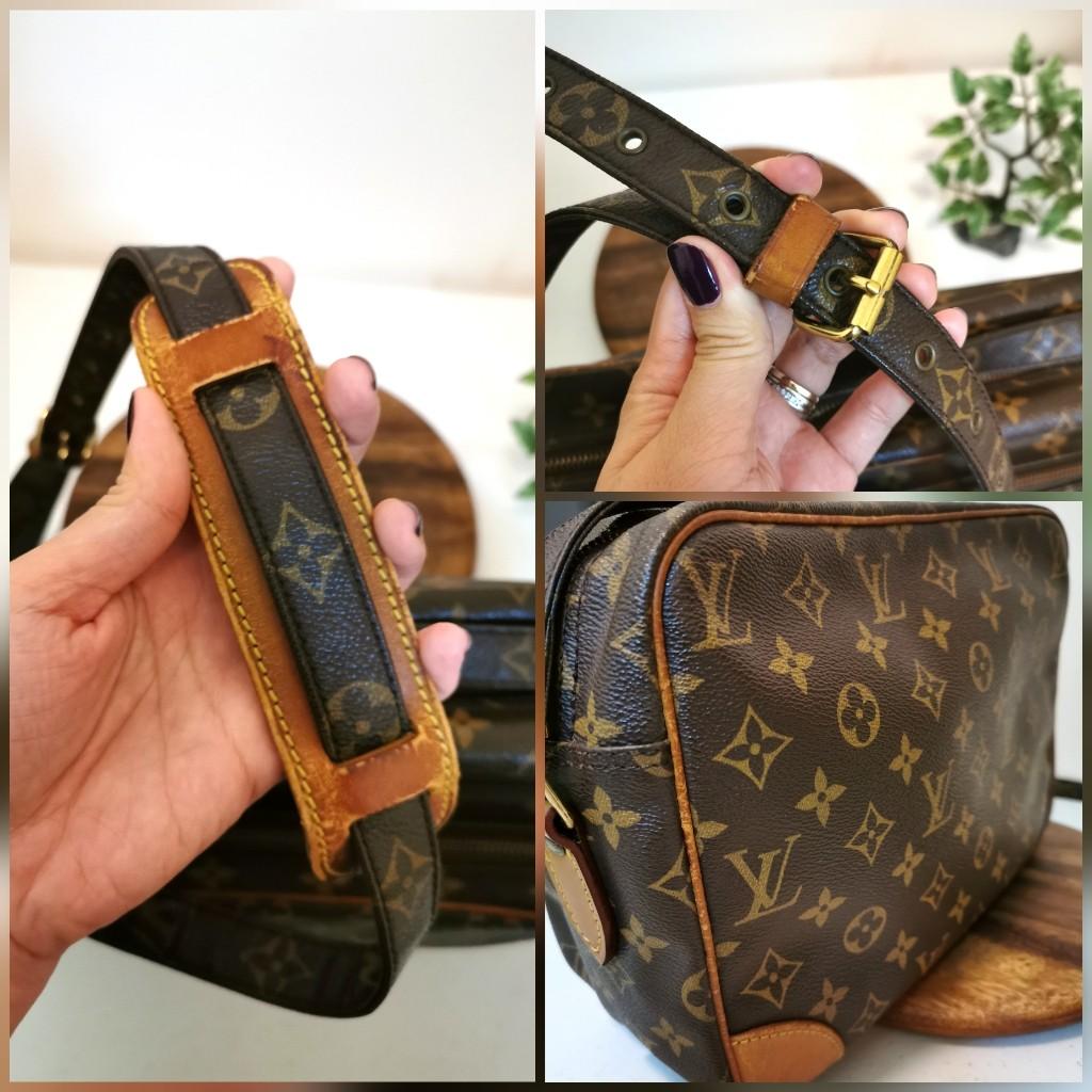 Crossbody Vachetta Leather Strap For lv Bag Shoulder Pad Vintage Honey  Patina