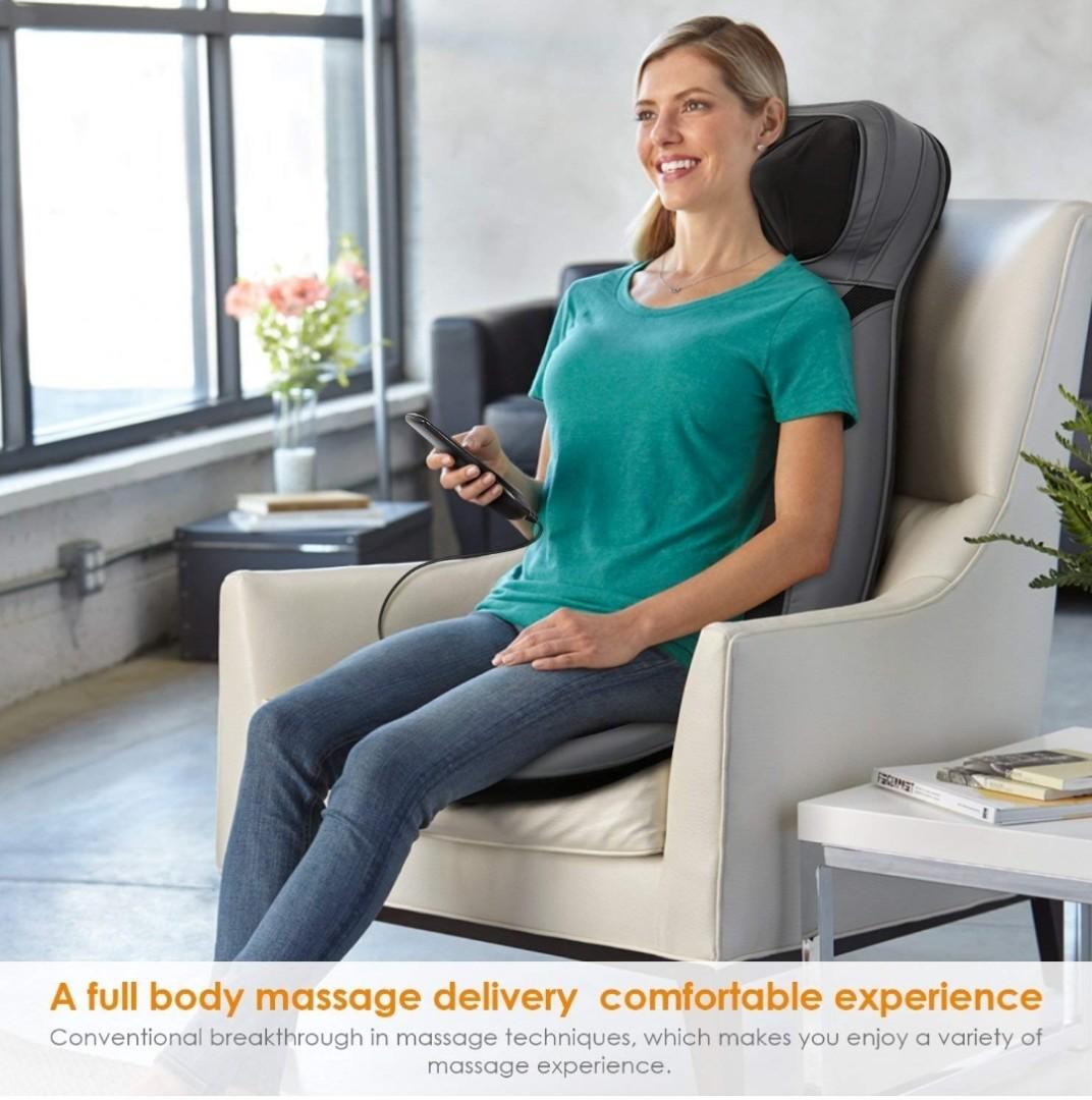 INTEY Shiatsu Massage Chair Pad Acupressure Therapy Bac