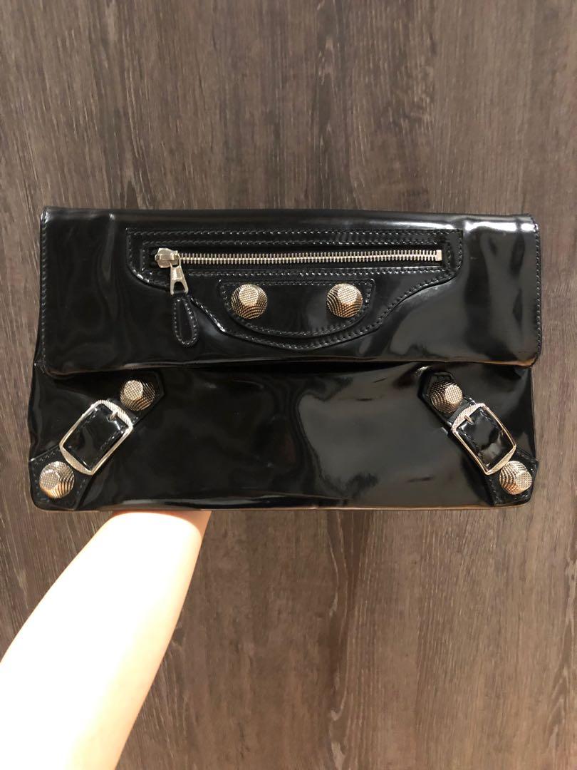 Balenciaga motorcycle clutch store