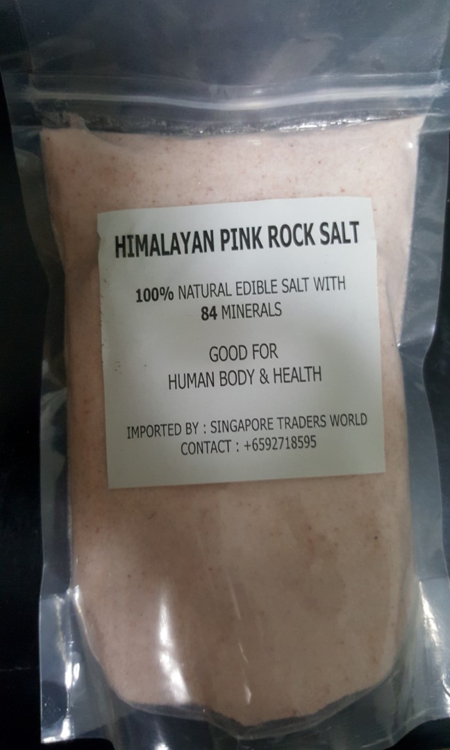 HIMALAYAN ROCK NATURAL AUTHENTIC PINK EDIBLE FINE SALT (1kg standing ...