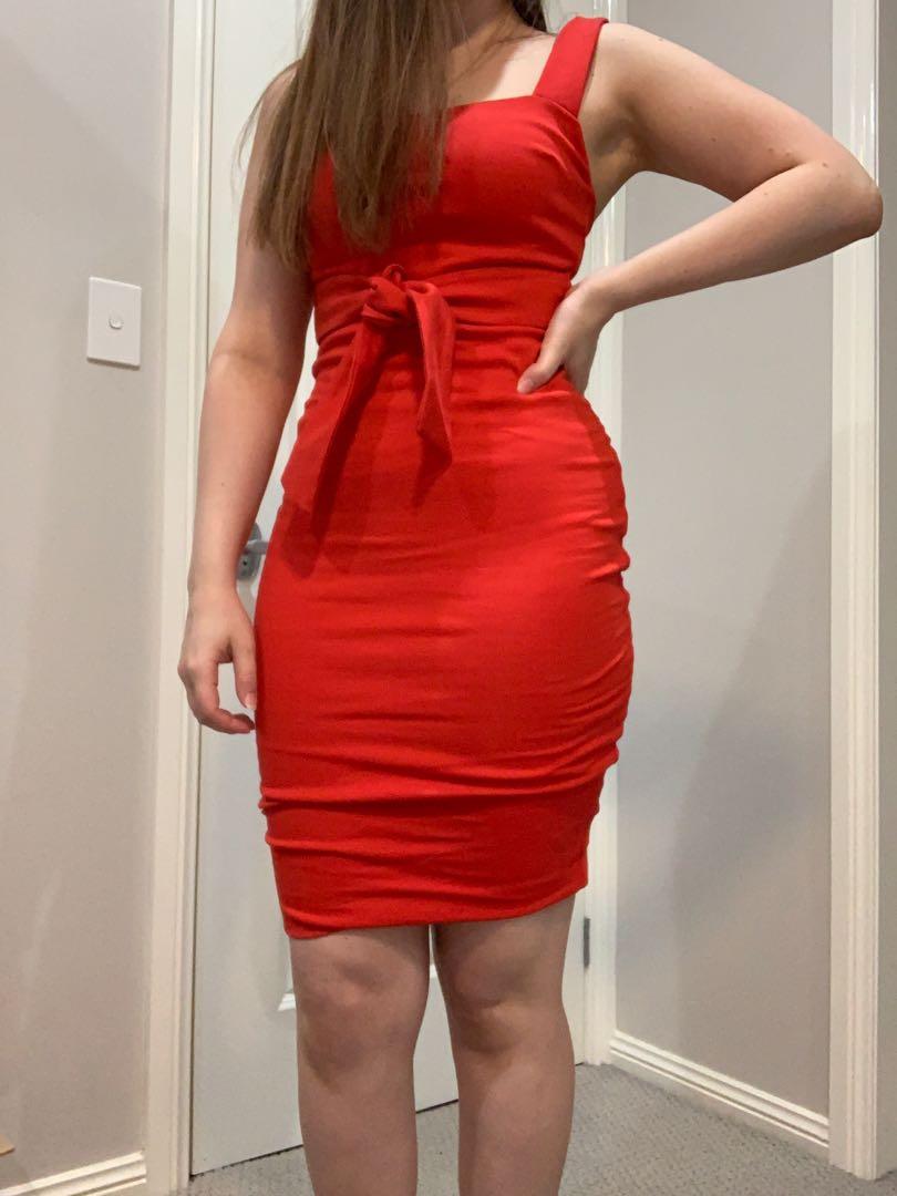 Cute tight red dresses clearance