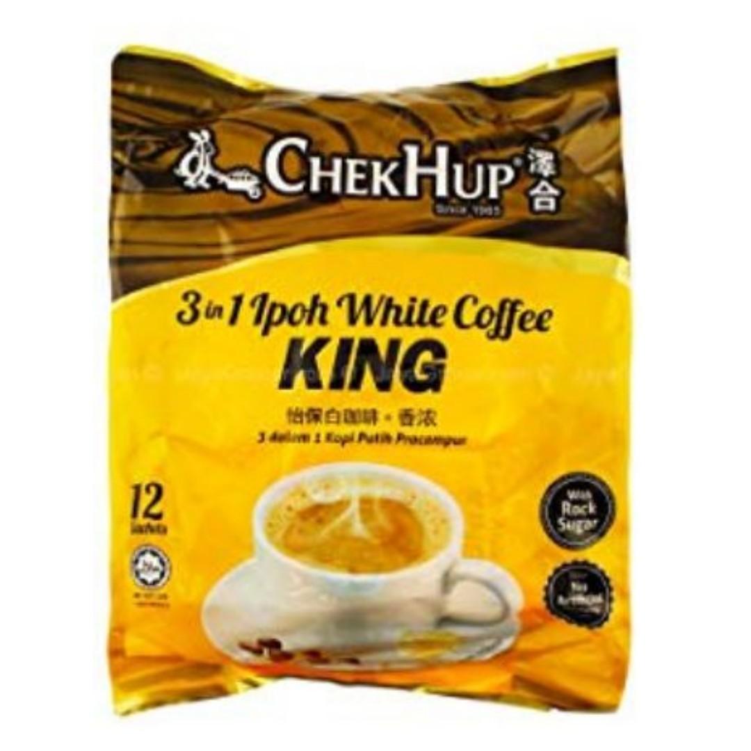 Bundle Of 2 Chek Hup 3 In 1 Ipoh White Coffee King With Premium Rock Sugar Food Drinks Beverages On Carousell