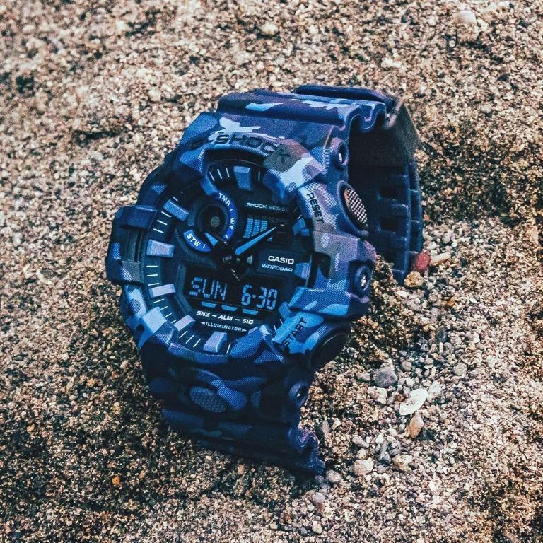 Casio g cheap shock blue camouflage