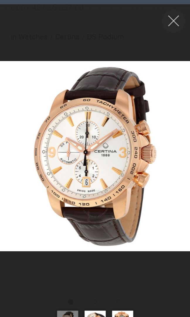Certina rose gold watch hotsell