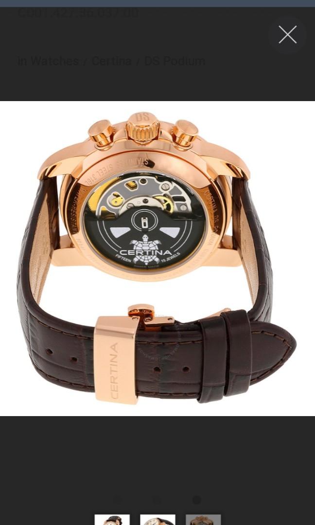 Certina rose best sale gold watch