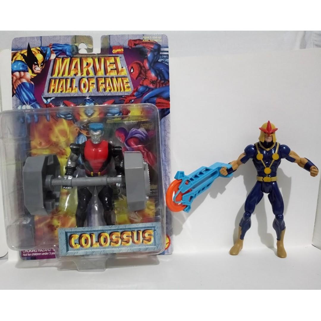 Colossus X-Men Marvel Toy Biz 1996 and Human Rocket Nova Hasbro