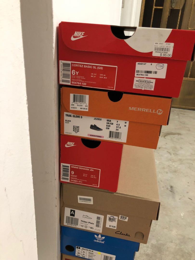 adidas empty shoe box