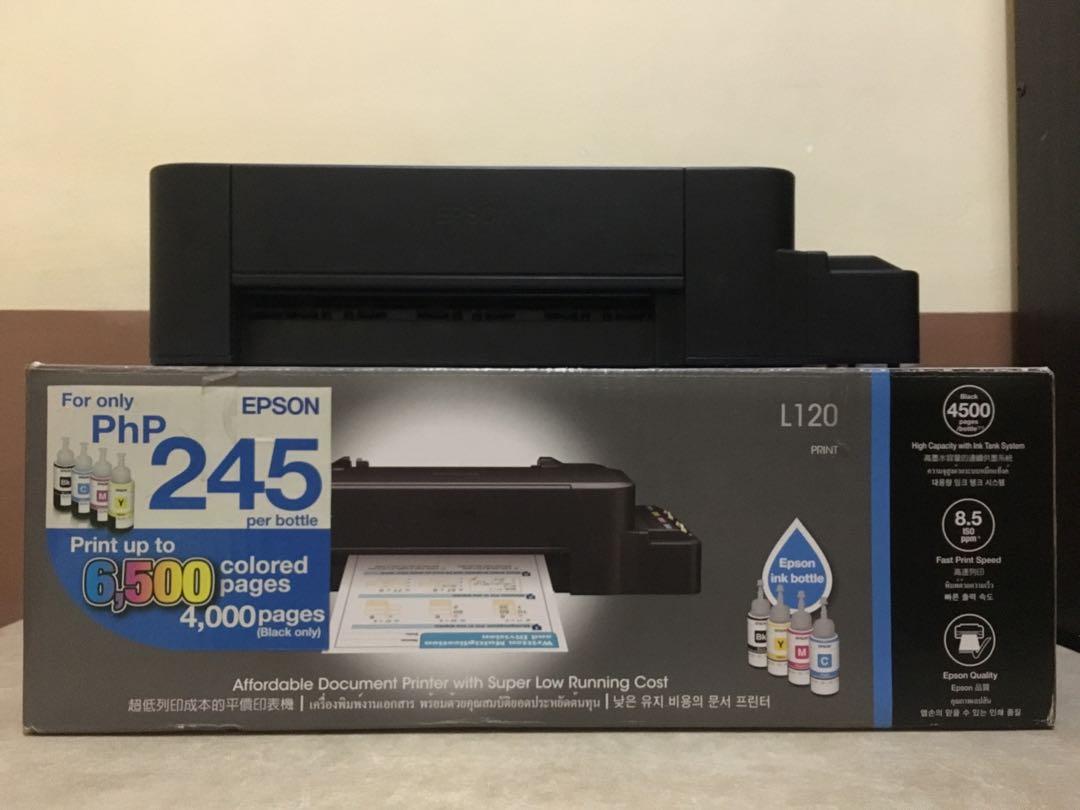 Epson L120 Printer Continuous Ink Computers And Tech Office And Business Technology On Carousell 8101