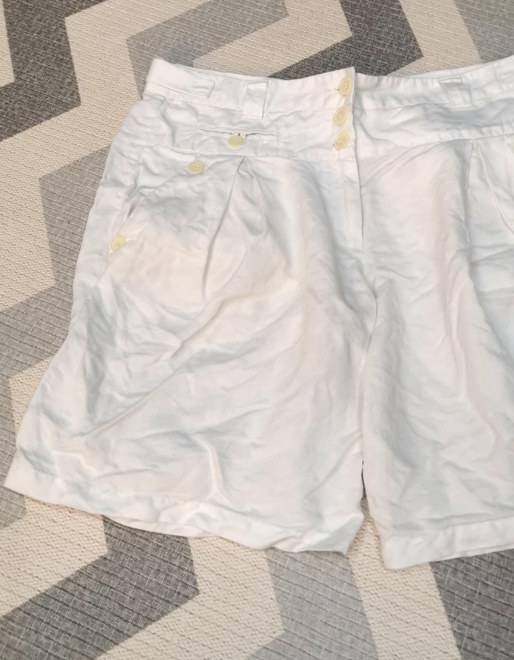 plus size white linen shorts