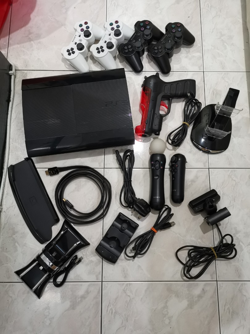 Full set Playstation 3 Super Slim 500gb Computers Tech Parts
