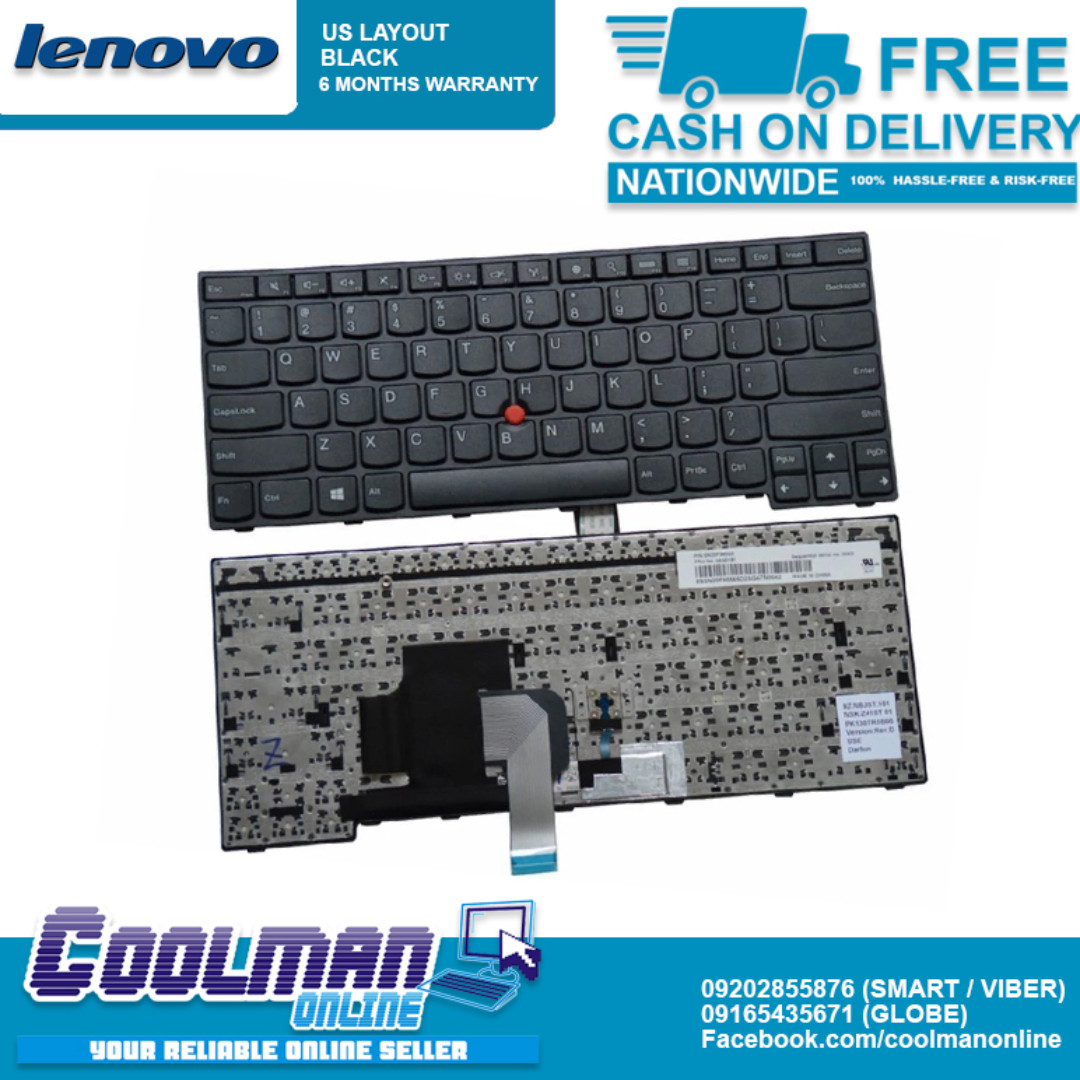 Genuine Laptop Keyboard For Lenovo Ibm Thinkpad E450 E450c E455 E460 E465 W450 Us English 04x6101 Electronics Computers Laptops On Carousell