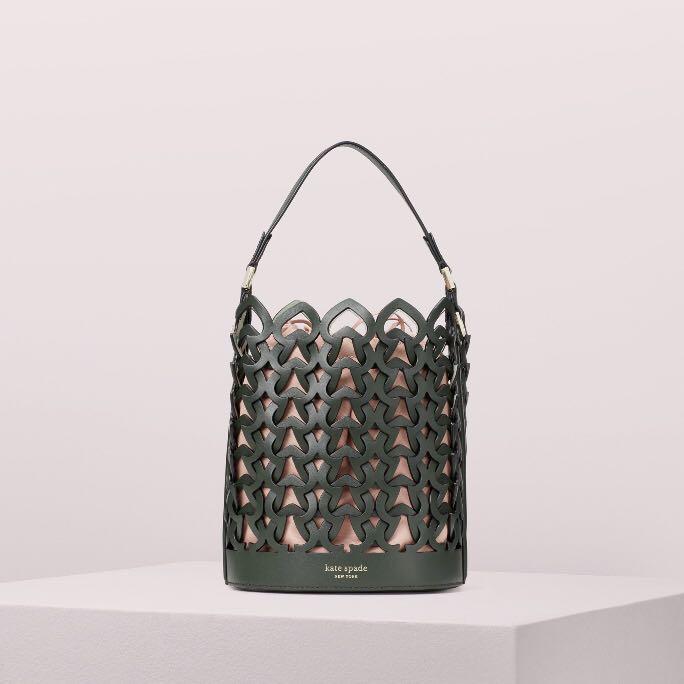 Kate Spade Dorie Small Bucket Bag Satchel Slingbag Crossbody Deep Evergreen Army  Green, Women's Fashion, Bags & Wallets, Cross-body Bags on Carousell